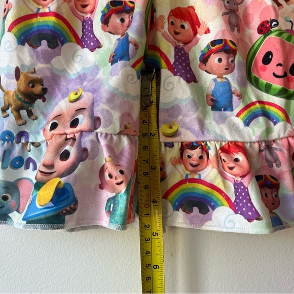 Cocomelon Toddler Girl 2-Piece Outfit Ruffle Sleeve Top & Shorts Set Size 12-18M - Picture 12 of 13